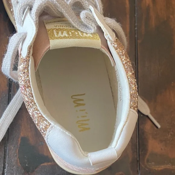 Mi.iM Glittery Pink and White Women's Sneakers - Picture 7 of 16